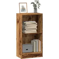vidaXL Boekenkast 40x24x76 cm bewerkt hout oud houtkleurig