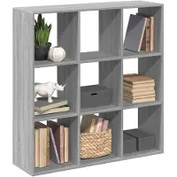 vidaXL Kamerscherm / boekenkast 102x29x103,5 cm hout grijs sonoma