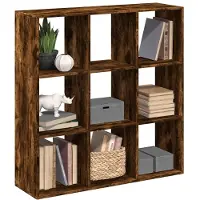 vidaXL Kamerscherm / boekenkast 102x29x103,5 cm hout gerookt eiken
