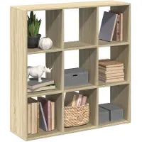 vidaXL Kamerscherm / boekenkast 102x29x103,5 cm hout sonoma eikenkleur