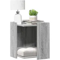 vidaXL Kattenbakkast 42x42x51 cm bewerkt hout grijs sonoma eikenkleur
