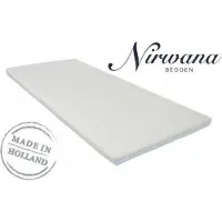 Nirwana bedden 160x190 Premium Witte Tijk + Rits (Topper)