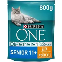 Purina 4x ONE BIFENSIS SENIOR 11+ - RIJK AAN KIP - 800gr
