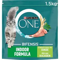 Purina ONE Indoor - Kattenvoer - Kalkoen & Volkoren Granen -1.5kg