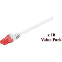 Microconnect V-UTP601WVP, 1 meter, Cat6, U/UTP (UTP), RJ-45, RJ-45, wit
