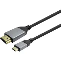 VivoLink PROUSBCHDMIMM2, USB-C, 2 meter, zwart