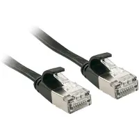 Lindy 47485 RJ45 Netwerkkabel, patchkabel CAT 6A U/FTP 10.00 m Zwart Snagless 1 stuk(s)