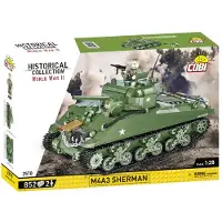 COBI M4A3 Sherman - Bouwblokken tank op schaal 1:28 - 2570