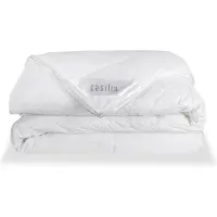Casilin Donsdeken 1 Persoons 140 x 220cm Dekbed - Ganzendons - 4 Seizoenen - Hotelkwaliteit - Wit