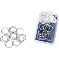 Gerimport Set van 48x stuks metalen sleutelringen van 30 MM