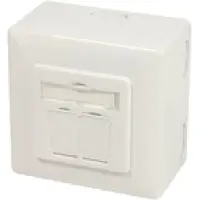 Dsit CAT6a UTP / STP opbouwdoos - ivoor