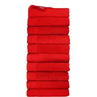 The One Towelling Classic Handdoeken - 50 x 100 cm - 10 Stuks - Voordeelverpakking - Hotelkwaliteit - 100% Gekamd katoen - Rood
