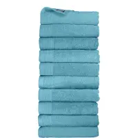 The One Towelling Classic Handdoeken - 70 x 140 cm - 10 Stuks - Voordeelverpakking - Hotelkwaliteit - 100% Gekamd katoen - Petrol