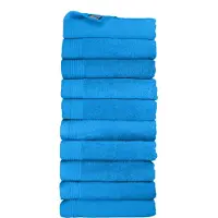 The One Towelling Classic Handdoeken - 70 x 140 cm - 10 Stuks - Voordeelverpakking - Hotelkwaliteit - 100% Gekamd katoen - Turquoise