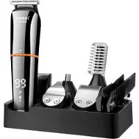 Kemei Baardtrimmer - Body groomer - 6 in 1 - Voor mannen - Waterdicht - Voor baardhaar - Hoofdhaar - Lichaamshaar