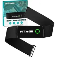 FITAGE Hartslagmeter XL HRM-DUAL - Hartslagmonitor Band met Bluetooth en ANT+ Sensor - Oplaadbare Batterij