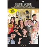 Amscan photobooth accessoires Happy New Year papier 21 stuks