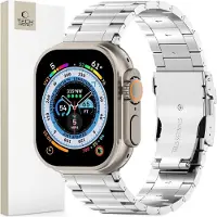 TechProtection Waze Apple Watch 49 / 46 / 45 Mm Schakelbandje Zilver