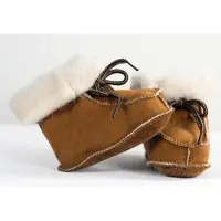 Bernardino - Baby slofjes - Cognac - Unisex - Maat 21