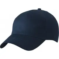 Myrtle beach Baseball pet/cap 5 panels - 10x stuks - donkerblauw - volwassenen - Voordelige caps - katoen - klittenband sluiting