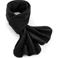 Result Warme fleece winter sjaal voor volwassenen - zwart - 100% gerecycled polyester