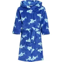 Playshoes Kinder badjas blauw met haaien 122/128 (7-8 jr)