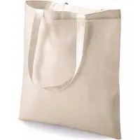 Merkloos 24 Katoenen Tasjes Naturel - Boodschappentassen