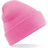 Beechfield Basic dames winter muts roze 100% acryl - lichtroze mutsen