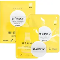 STARSKIN Essentials Glowstar Foaming Peeling Puff Gezichtsscrub 1 st