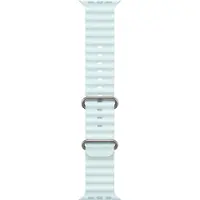 Apple Oceaan Band Natuurlijk Titanium Afwerking (49 mm, Fluorelastomeer, Apple Watch Ultra2), Horlogebandjes, Blauw