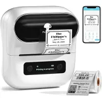 Phomemo M220 Labelprinter - Bluetooth - Thermisch transfer - Met app - Labels Inbegrepen - Wit