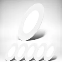 B.K.Licht Inbouwlamp BK_EL1618 6-delig set LED inbouwspots, ultra-dun, IP20 plafondspots (6-delig)