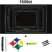 Universeel Bovista Puzzelmat - Portapuzzle - Puzzelmap - 500 Stukjes - 1000 Stukjes - 1500 Stukjes - Puzzelkoffer - Puzzelbord - Opbergsysteem - Grijs - Inclusief Accessoires