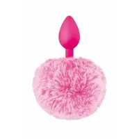 Sweet caress - Buttplug met Ponpon - Roze - 3cm Diameter