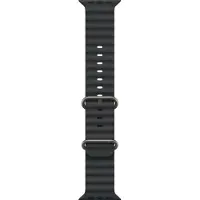 Apple 49 mm zwarte Ocean-band - natuurlijke titanium afwerking