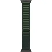 Apple Watch Strap 49mm - Black Titanium Finish - Dark Green - Alpine Loop - M (145-190mm)