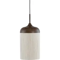 Light & Living Hanglamp Dania Donkere Hout Print Ø 27 5cm