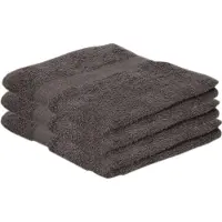Jassz 3x Voordelige handdoeken grijs 50 x 100 cm 420 grams - Badkamer textiel badhanddoeken
