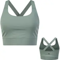 By-vp Sport BH Dames - Padded Sport Top - Medium Support - SportBH - Groen - Maat XL - Robin van Persie