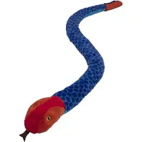 Nature Planet pluche knuffel - blauwe koraalslang - 150 cm - dieren knuffels - Knuffeldier