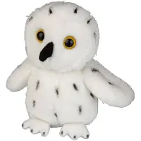 Ravensden Pluche knuffel dieren Sneeuwuil vogel van 15 cm - Vogel knuffels