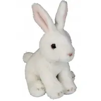 Ravensden Pluche konijn knuffeldier - 15 cm - konijnen knuffels - wit - Knuffel huisdieren