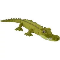 Nature Planet Grote Pluche groene krokodil knuffel - 110 cm - Krokodillen knuffels - Knuffeldier