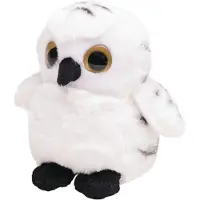 Nature Planet Witte sneeuwuilen vogelknuffels 13 cm knuffeldieren - Vogel knuffels