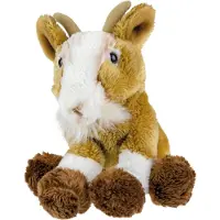 Suki Pluche knuffel dieren zittende geit 15 cm - Knuffel boederijdieren