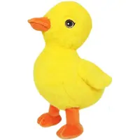Sandy Knuffeldier Eenden kuiken - zachte pluche stof - dieren knuffels - geel - 24 cm - Vogel knuffels