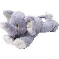 Nature Planet Grijze olifanten knuffel 22cm - Knuffeldier