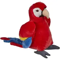 Ravensden Pluche knuffel dieren rode Macaw papegaai vogel van 28 cm - Vogel knuffels