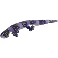 Nature Planet Knuffeldier Gekko Hagedis - pluche stof - premium knuffels - paars/zwart - 62 cm - Knuffeldier