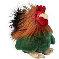 Ravensden Pluche kip/haan knuffeldier - 18 cm - Kippen/hanen boerderijdieren knuffels - Knuffel boederijdieren